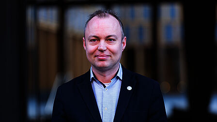 Rob de Geest in het stadhuis